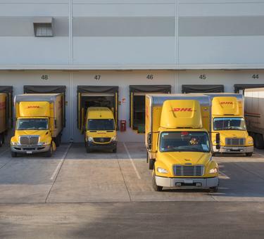 Delivery trucks, Prologis Los Altos, Mexico